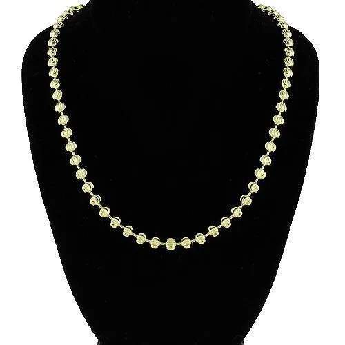 10k Yellow Gold Ball Bead Chain 4 mm