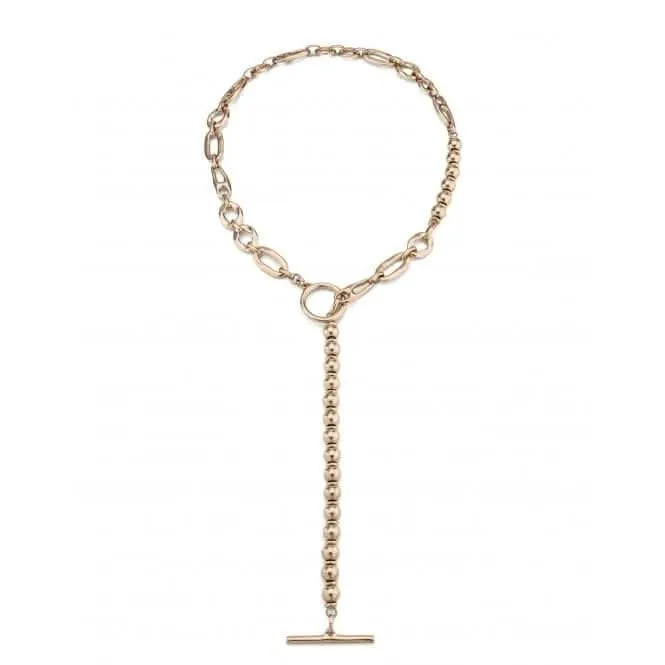 18K Gold Plated YOLO Necklace COL1839ORO000
