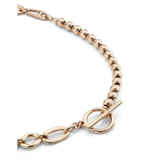 18K Gold Plated YOLO Necklace COL1839ORO000