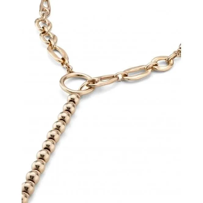 18K Gold Plated YOLO Necklace COL1839ORO000