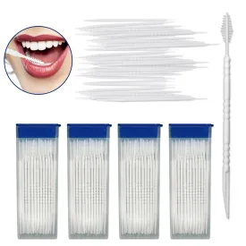 240 Pcs Interdental Brush Head Picks Floss Sticks Tooth Oral Cleaning Toothpicks