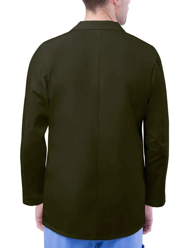 Adar 31 Inch Unisex Three Pockets Olive Consultation Coat