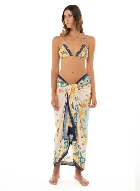 Agua Bendita Marine Jardim Sarong Cover Up