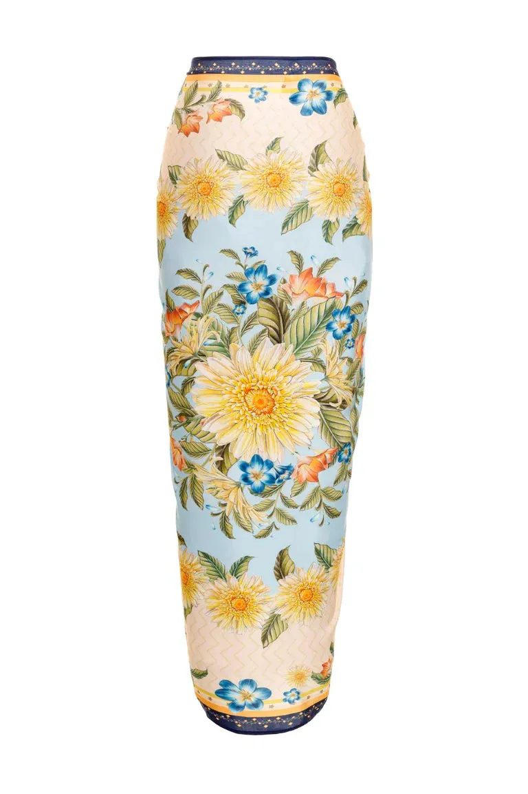 Agua Bendita Marine Jardim Sarong Cover Up
