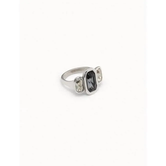 Asceplius Multicolor Faceted Crystal Ring