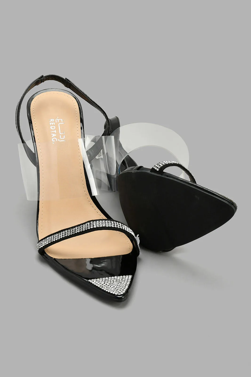 Black Embellished Sandal