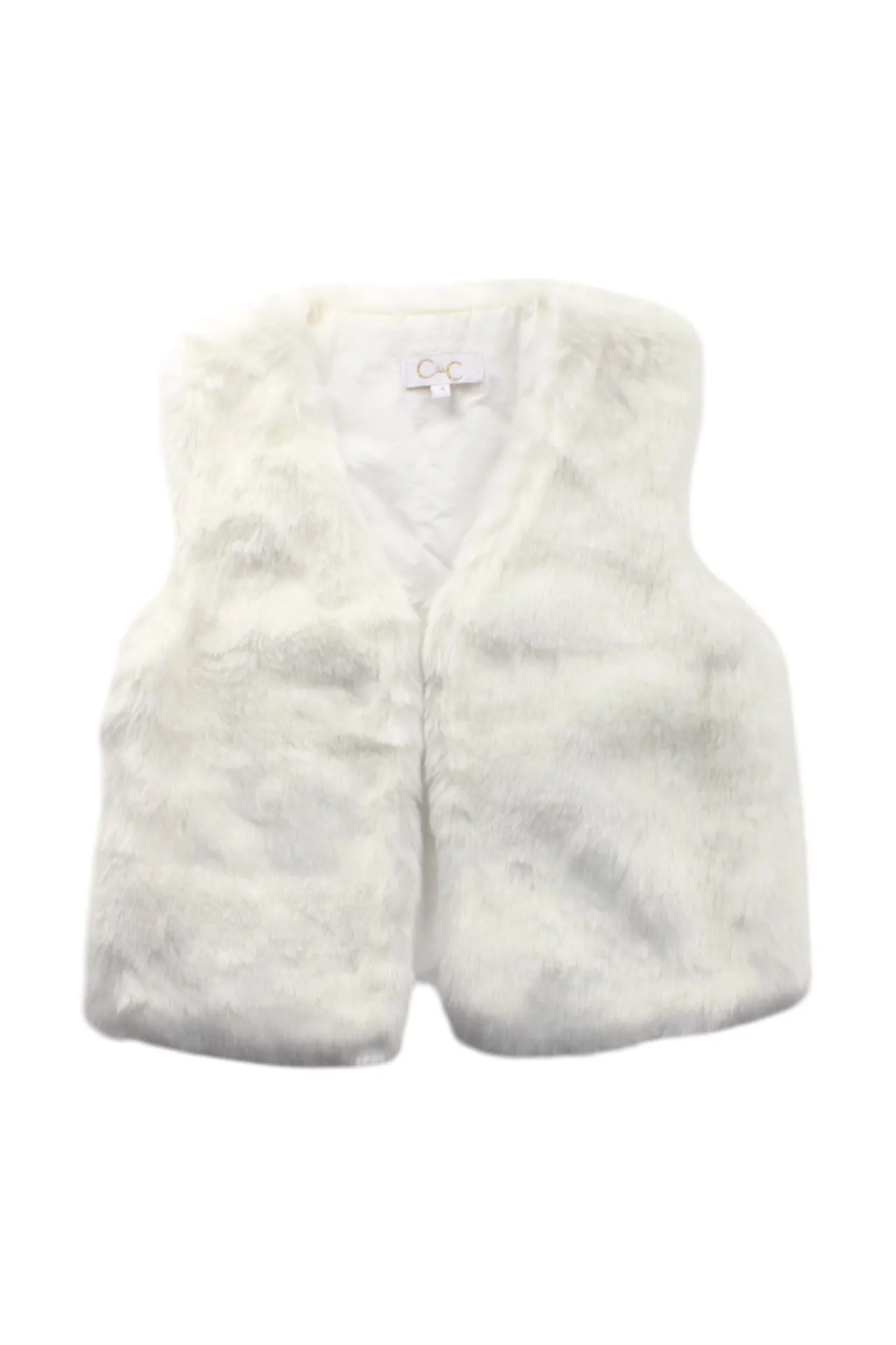 CdeC Faux Fur Vest 4T