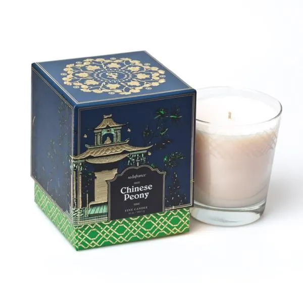 Chinese Peony Jardins du Seda France Boxed Candle