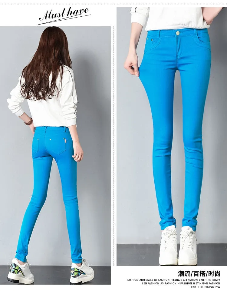 Colourful Skinny Trousers