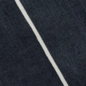 Deep Navy Blue-White 13 oz. Cotton Japanese Selvedge Denim Fabric