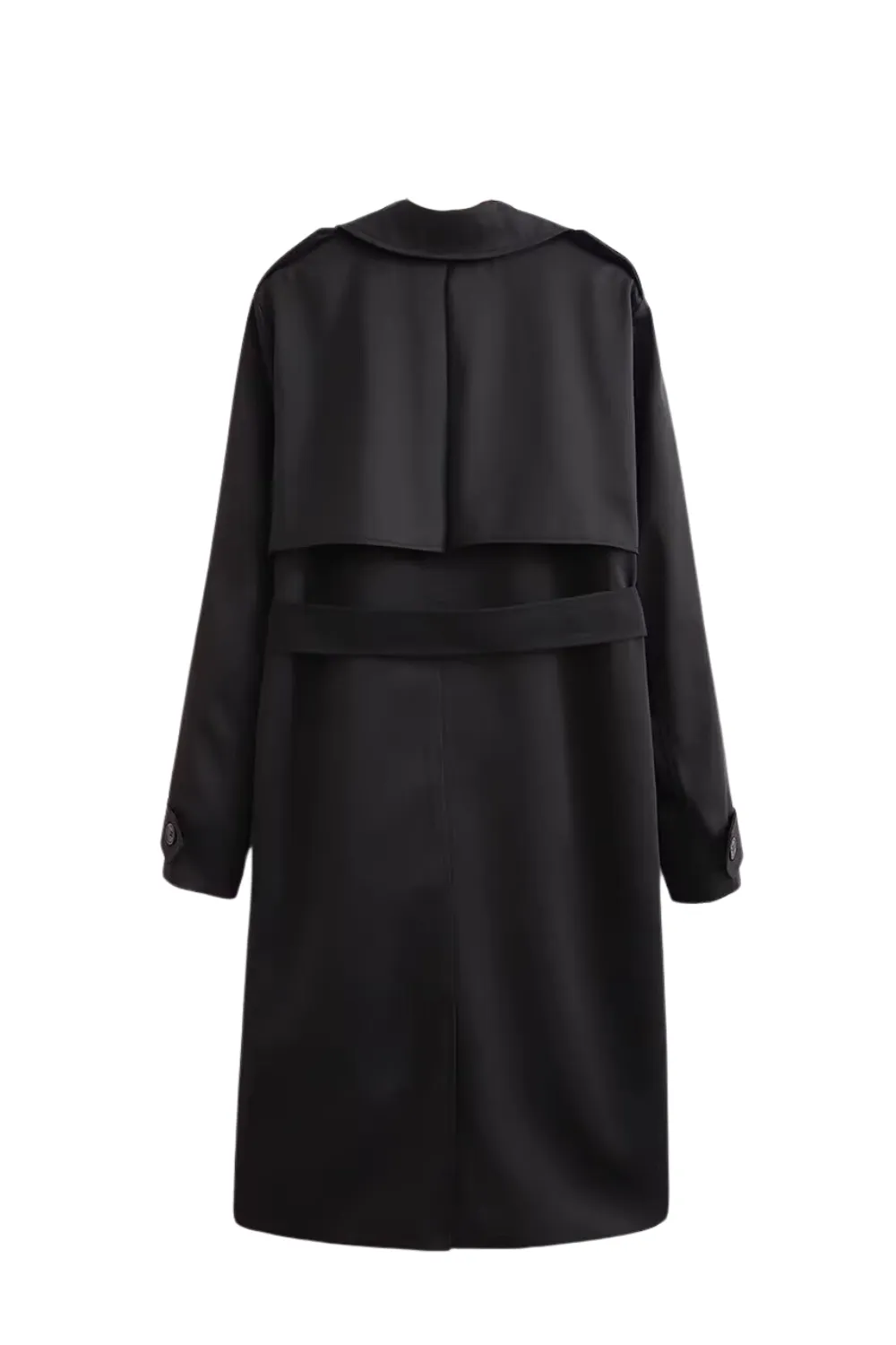 'Denise' Double-breasted Mid-Length Jacket Coat