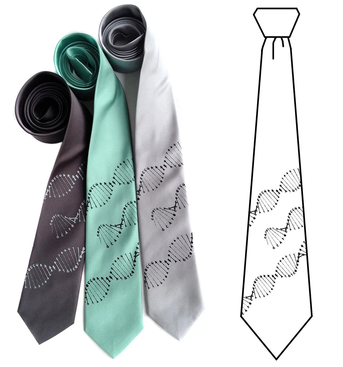 DNA Double Helix Necktie