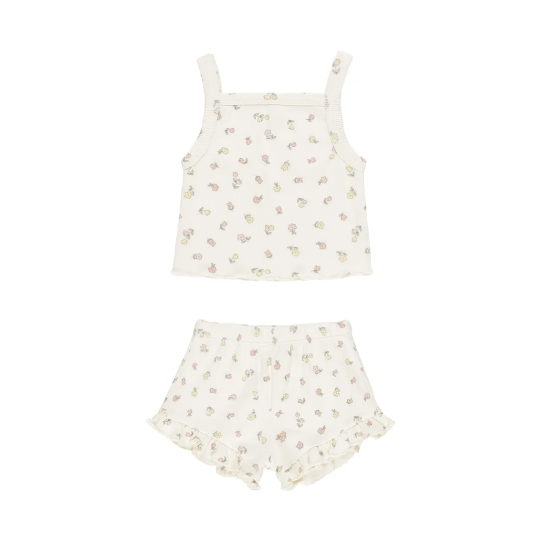 Evie Tank   Shortie Set - Fleur by Quincy Mae