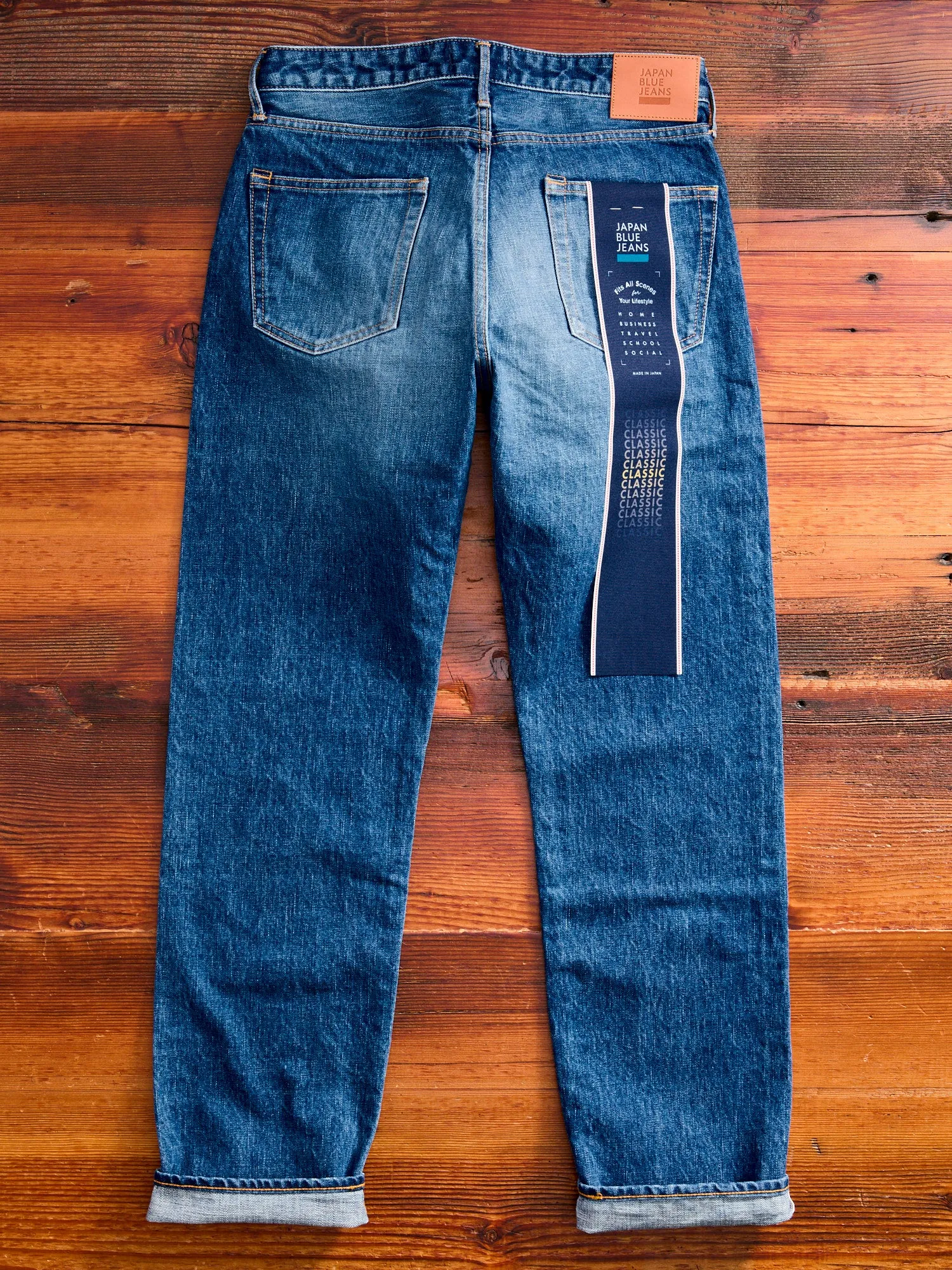 J401-MID "Circle Mid Wash" 14.8oz Selvedge Denim - Classic Straight Fit