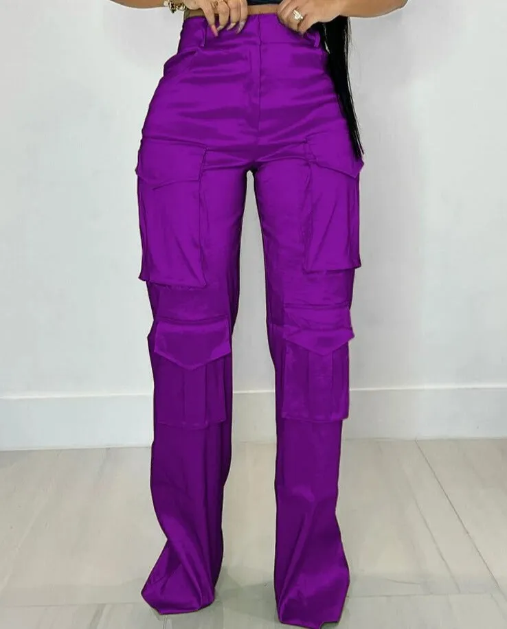 Lise - Satin Night Life Pants