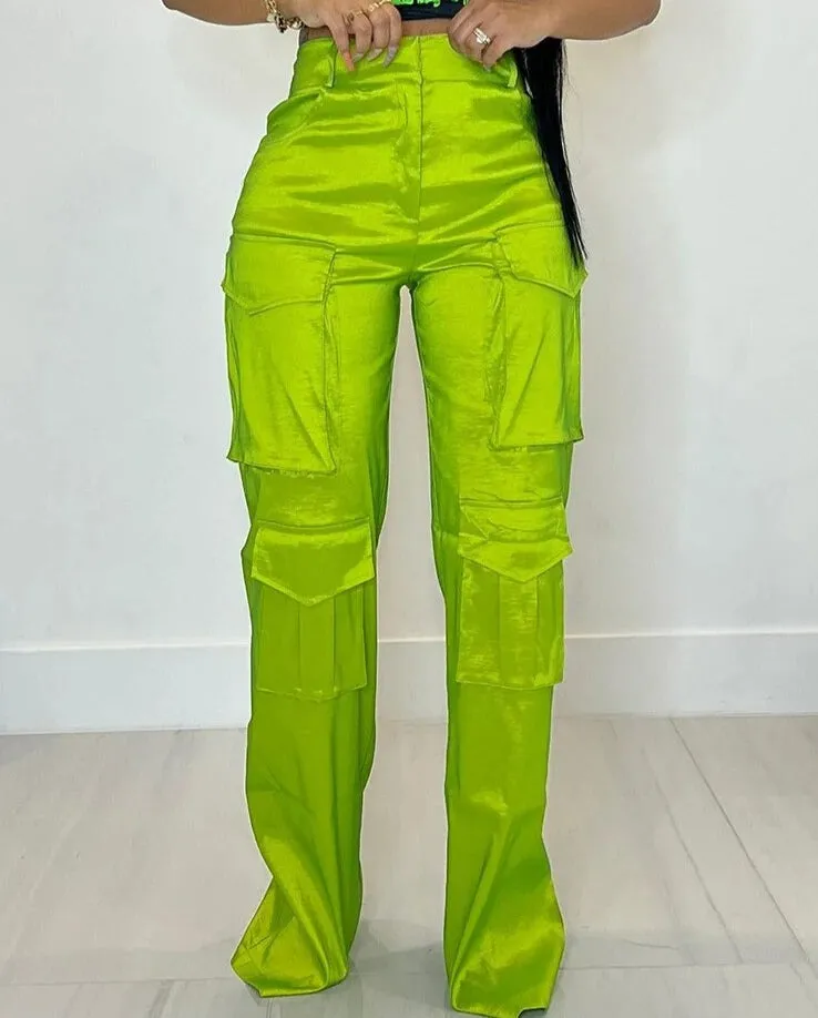 Lise - Satin Night Life Pants