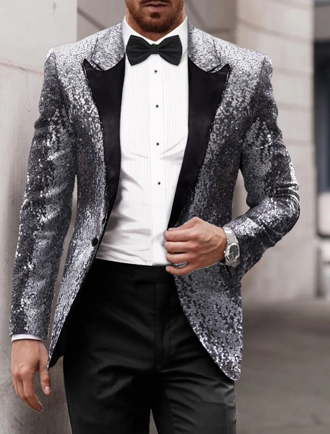 Men's Party Sequin Blazer