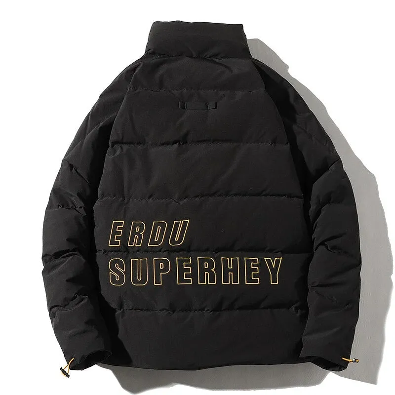 Men's Warm Winter Streetwear Parka Windproof Jacket