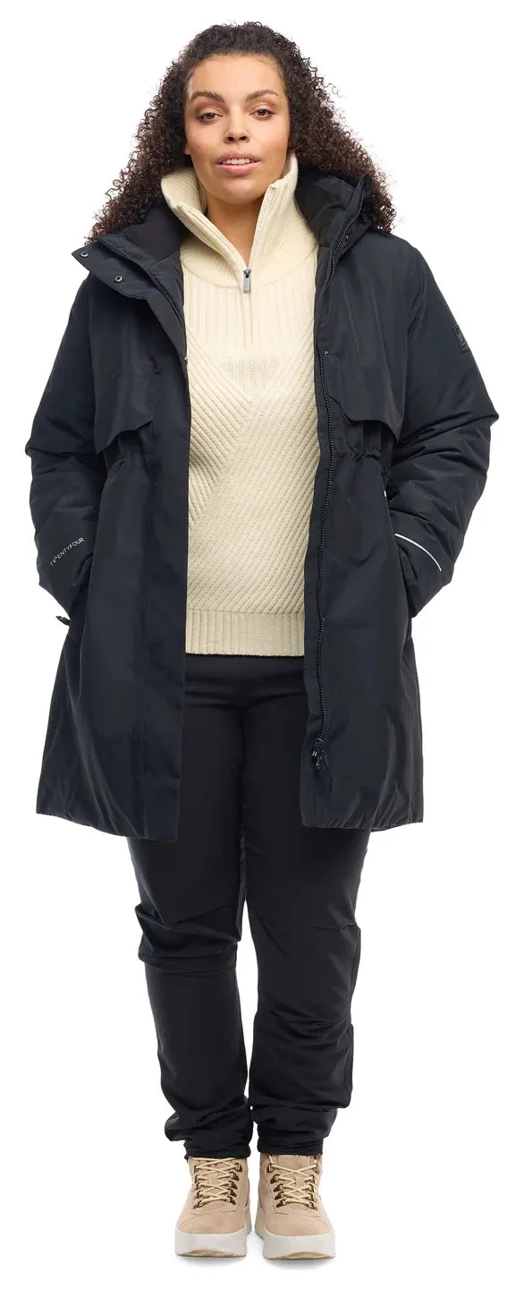 Mode Mia Warm Parkas - Skyggesort