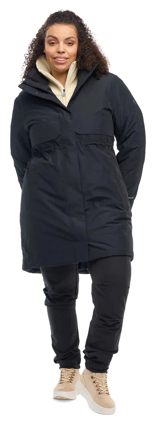 Mode Mia Warm Parkas - Skyggesort