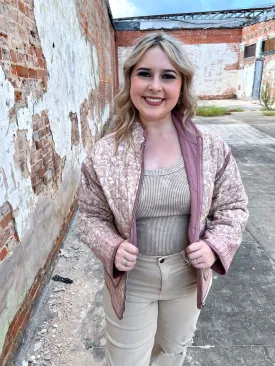 Nadia Vintage Paisley Reversible Quilted Jacket