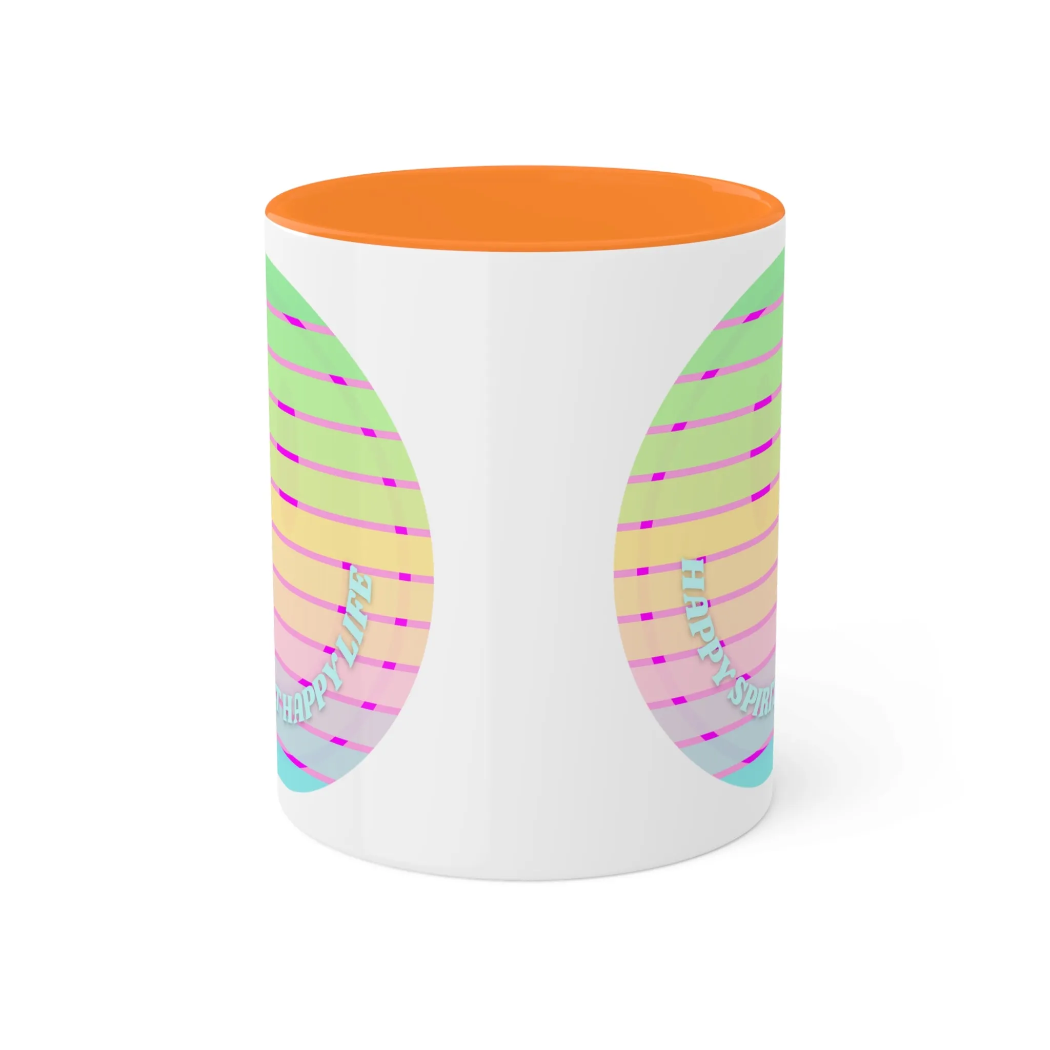 Retro Happy Spirit Happy Life Aesthetic Mug, Smile Face Mug, Trendy Coffee Mug, Tumblr Mug, Aesthetic Happy Life Gift, Aesthetic Pin