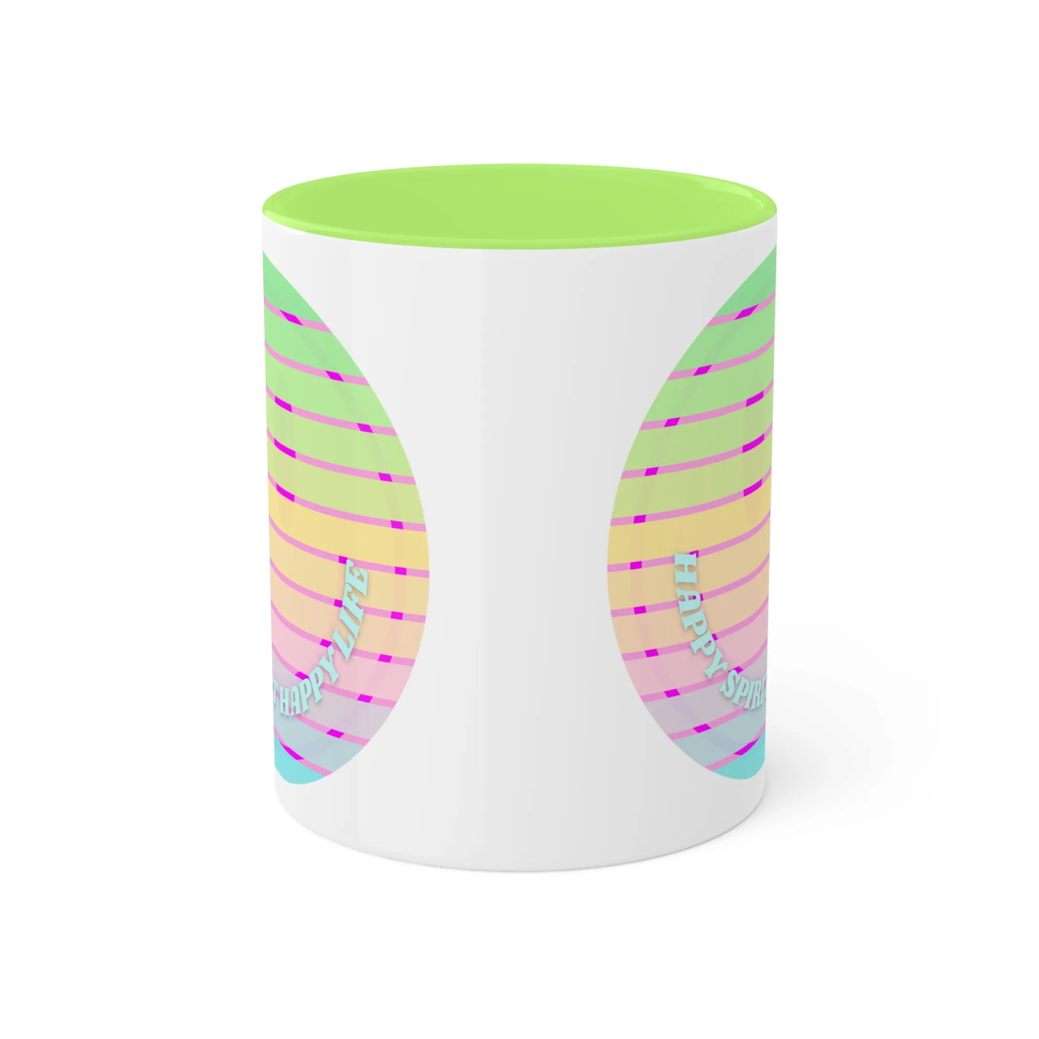 Retro Happy Spirit Happy Life Aesthetic Mug, Smile Face Mug, Trendy Coffee Mug, Tumblr Mug, Aesthetic Happy Life Gift, Aesthetic Pin