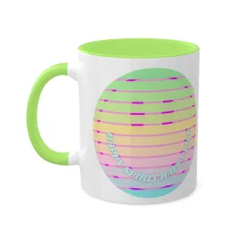 Retro Happy Spirit Happy Life Aesthetic Mug, Smile Face Mug, Trendy Coffee Mug, Tumblr Mug, Aesthetic Happy Life Gift, Aesthetic Pin