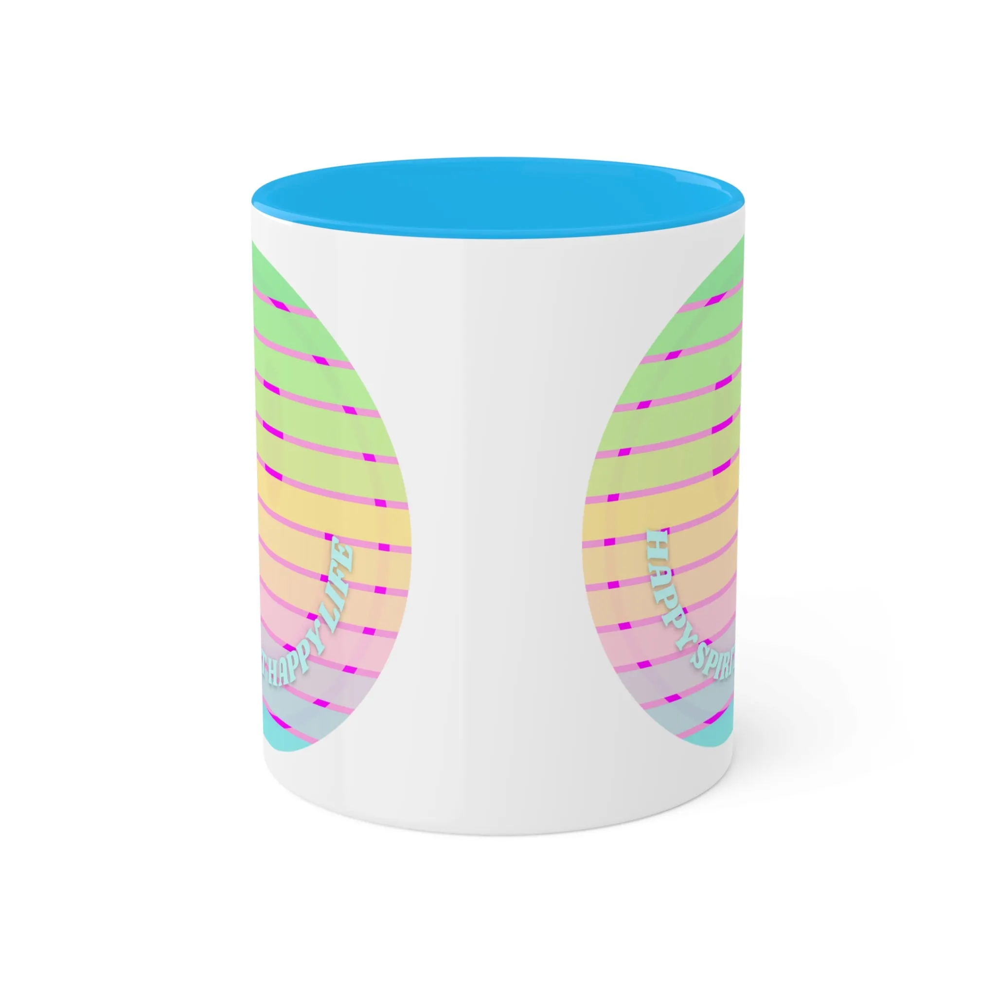 Retro Happy Spirit Happy Life Aesthetic Mug, Smile Face Mug, Trendy Coffee Mug, Tumblr Mug, Aesthetic Happy Life Gift, Aesthetic Pin