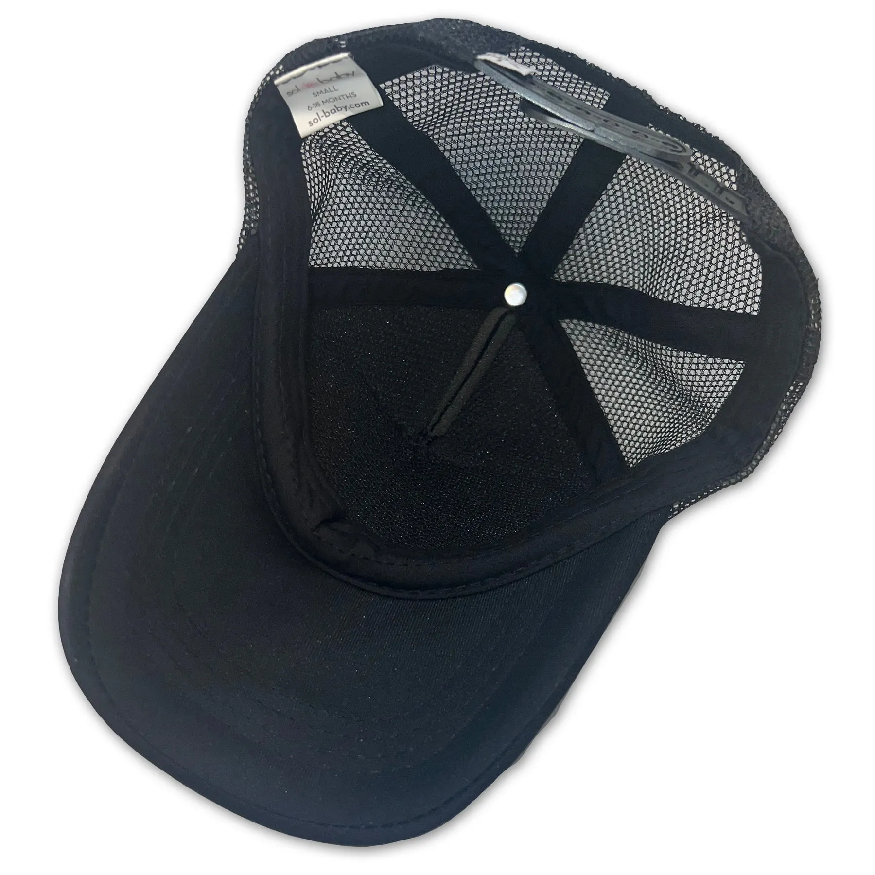Sol Baby Golden Foil Black Trucker Hat