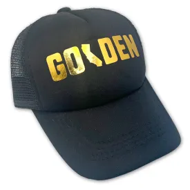 Sol Baby Golden Foil Black Trucker Hat