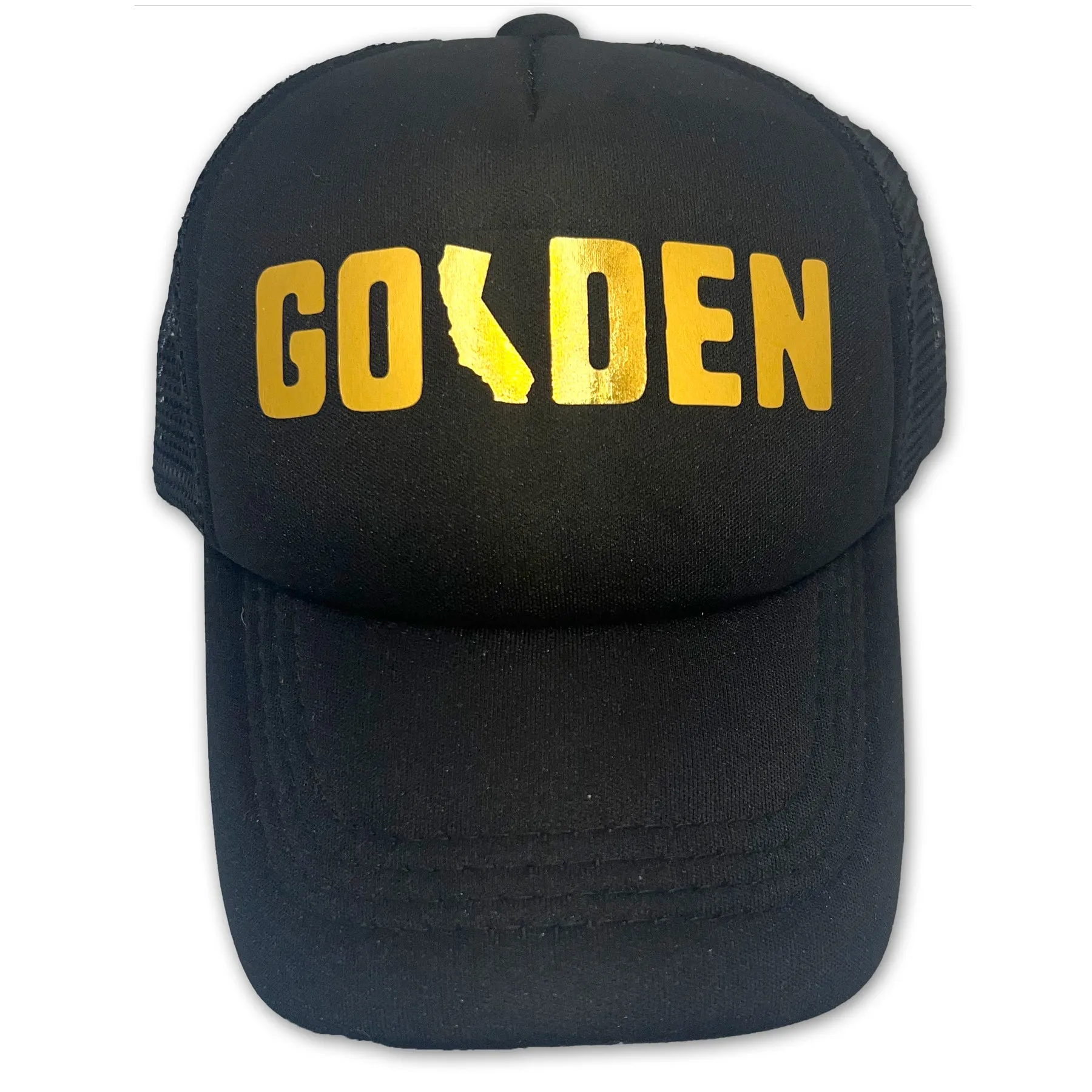 Sol Baby Golden Foil Black Trucker Hat