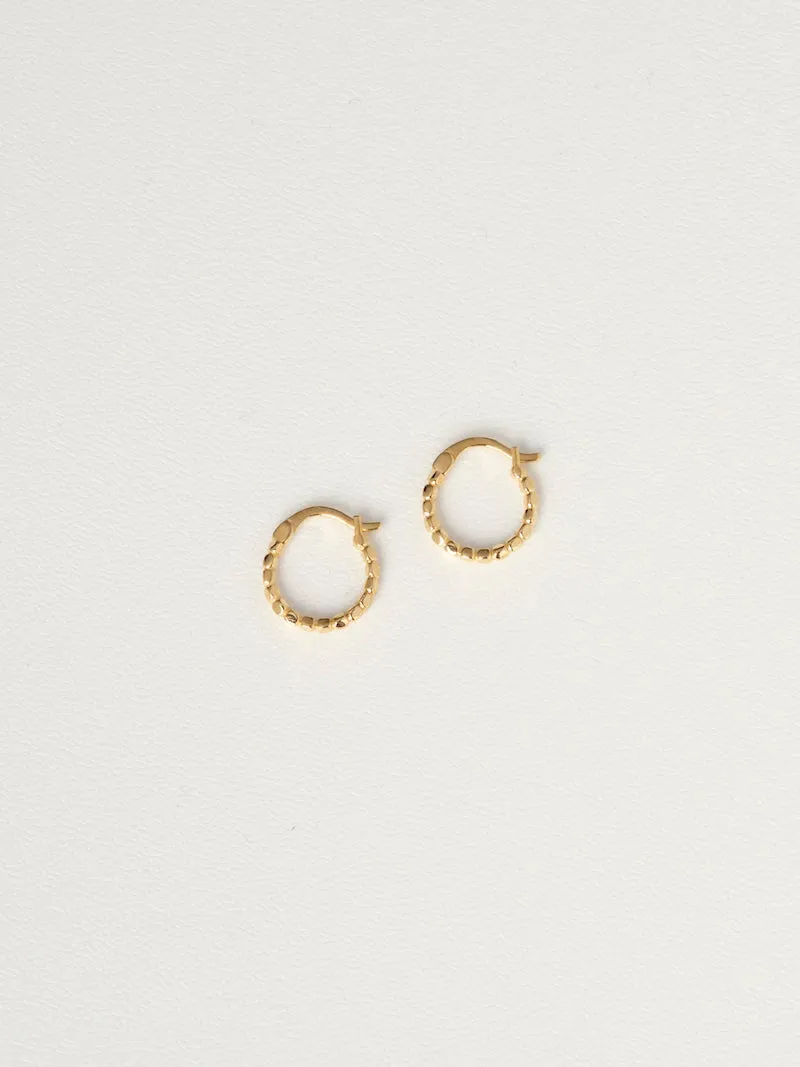 Tempo Hoops Small 9k Gold