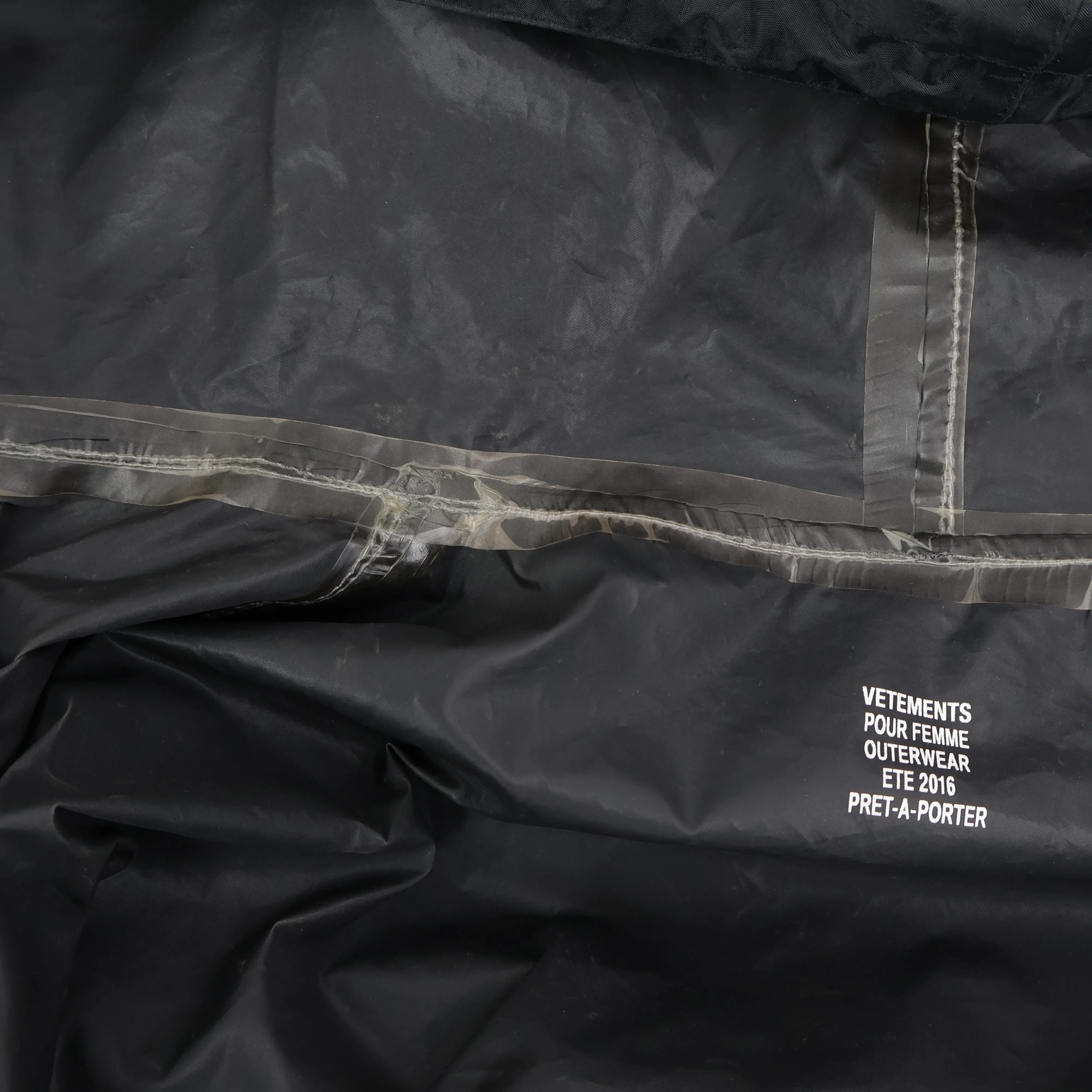 Vetements Rain Coats Black